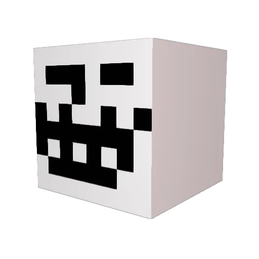 T1G4R3X Minecraft avatar head, 3D render