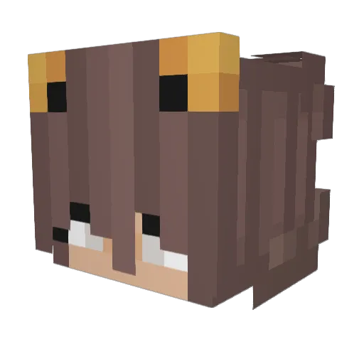 T1G8RSGAZ8 Minecraft avatar head, 3D render