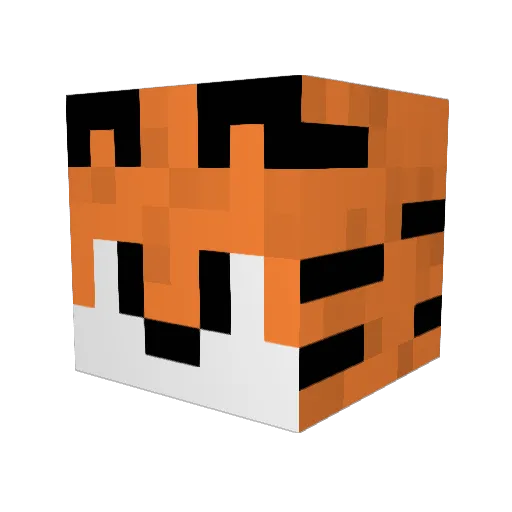 T1GER678 Minecraft avatar head, 3D render