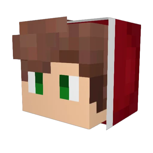 T1K0rp Minecraft avatar head, 3D render