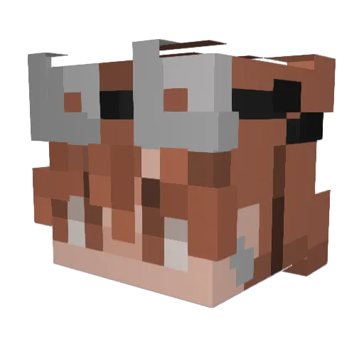 T1LT35 Minecraft avatar head, 3D render