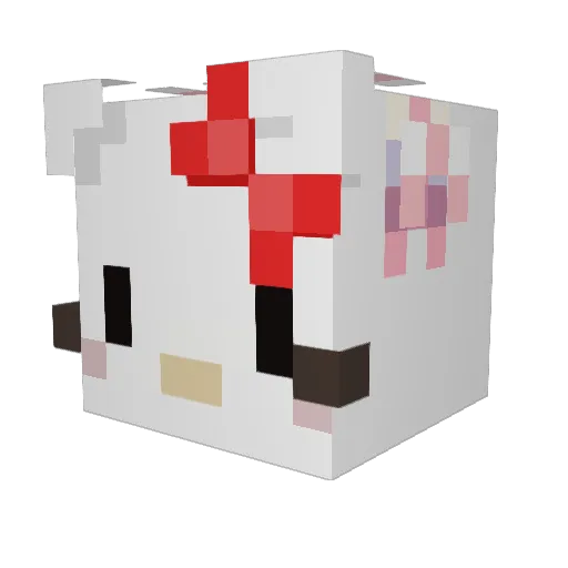 T1Midoriya Minecraft avatar head, 3D render