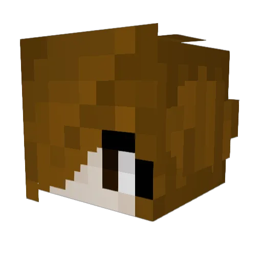 T1NEKK Minecraft avatar head, 3D render