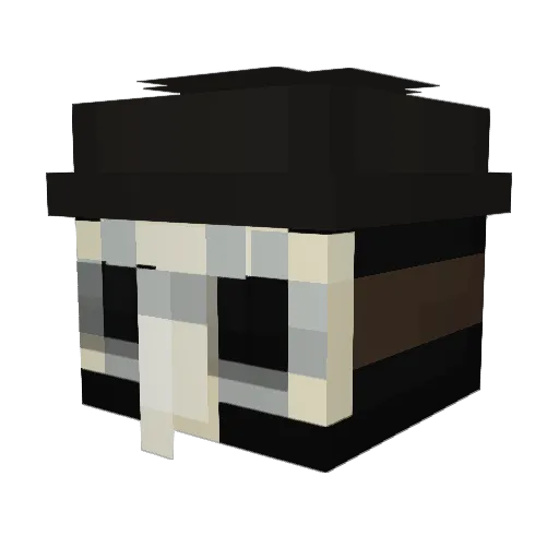 T1Phantom Minecraft avatar head, 3D render