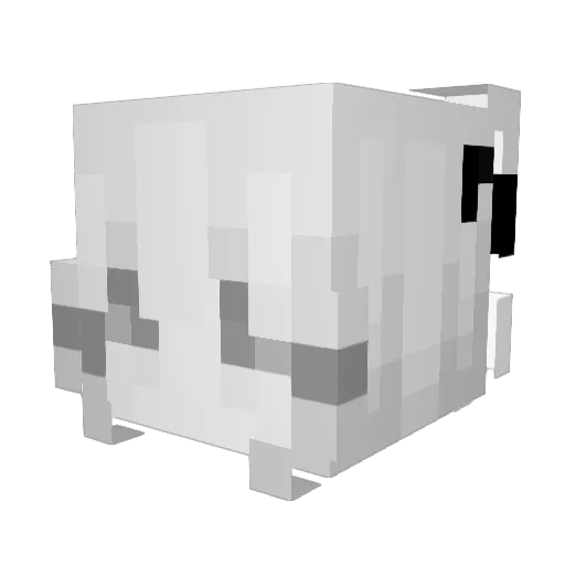 T1_Demmi Minecraft avatar head, 3D render