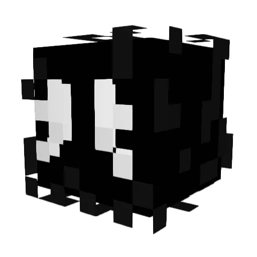 T1_v Minecraft avatar head, 3D render
