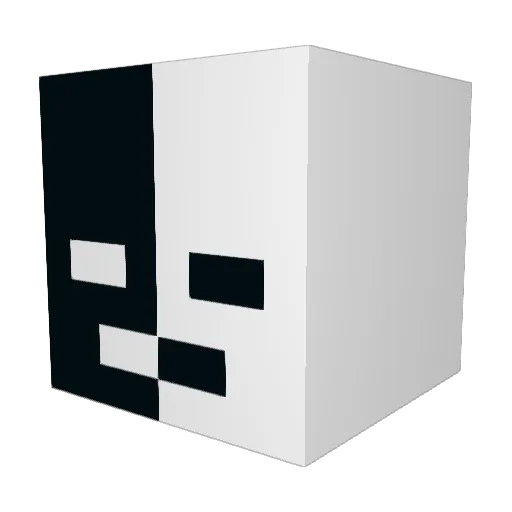 T1cT4c_ Minecraft avatar head, 3D render