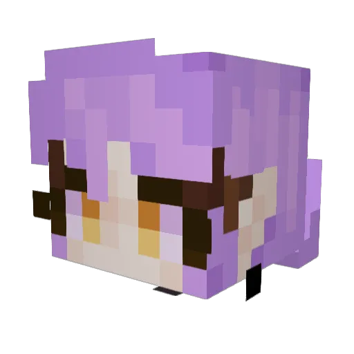 T1g3r_L1lly Minecraft avatar head, 3D render