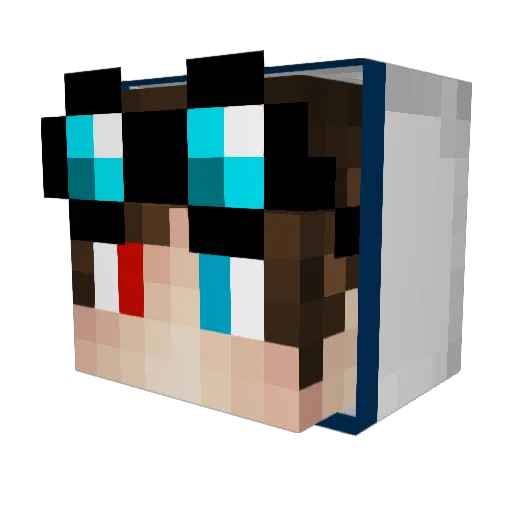 T1gre Minecraft avatar head, 3D render