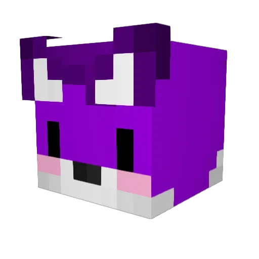 T1inus Minecraft avatar head, 3D render