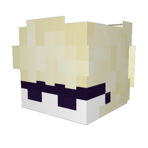 T1ksI Minecraft avatar head, 3D render