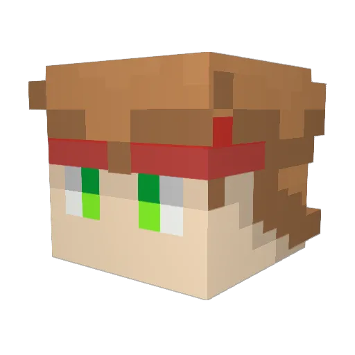 T1maydoYT Minecraft avatar head, 3D render