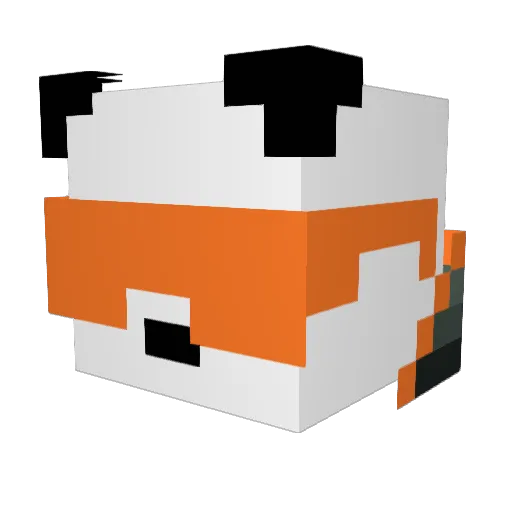 T1neau Minecraft avatar head, 3D render
