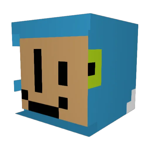 T1t4n_ Minecraft avatar head, 3D render
