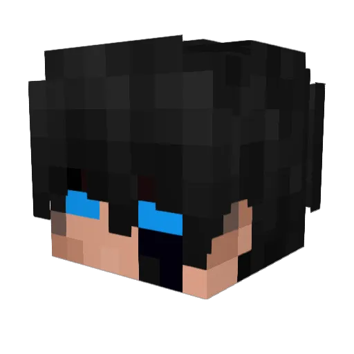 T1tan48 Minecraft avatar head, 3D render