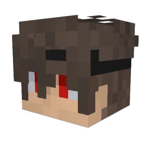 T1tanAtlas Minecraft avatar head, 3D render