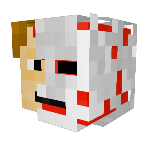 T1tan_K Minecraft avatar head, 3D render