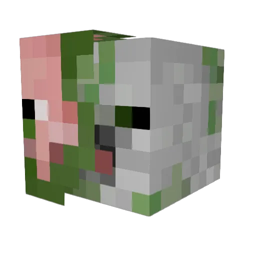 T1tstain Minecraft avatar head, 3D render