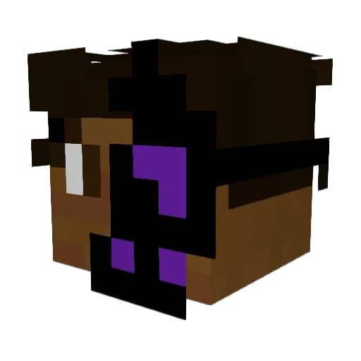 T1xDragon Minecraft avatar head, 3D render