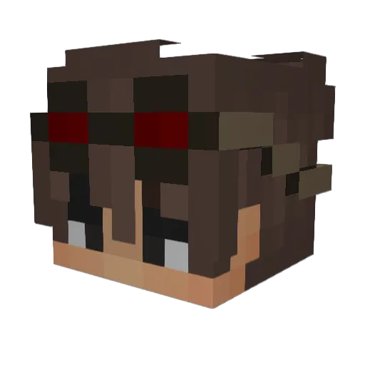 T240 Minecraft avatar head, 3D render