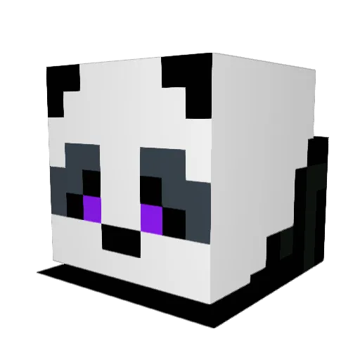 T2Clean2 Minecraft avatar head, 3D render