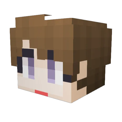 T2ny Minecraft avatar head, 3D render