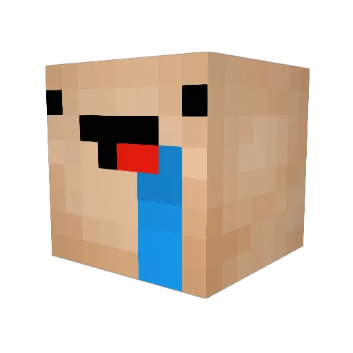 T3MP_O Minecraft avatar head, 3D render