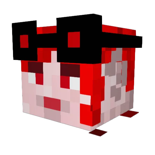 T3RR4_212 Minecraft avatar head, 3D render