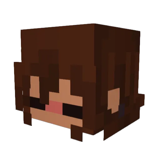 T3RTIS Minecraft avatar head, 3D render