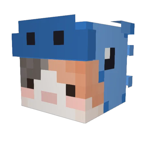 T3artrap Minecraft avatar head, 3D render