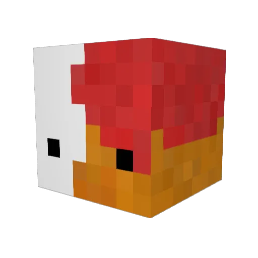 T3chnic_ Minecraft avatar head, 3D render