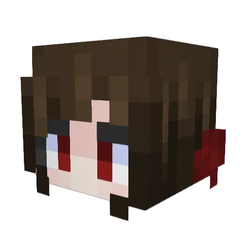 T3dianox Minecraft avatar head, 3D render