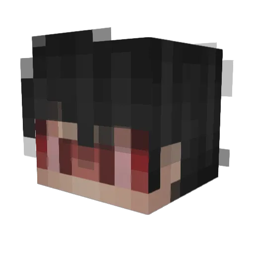 T3key Minecraft avatar head, 3D render