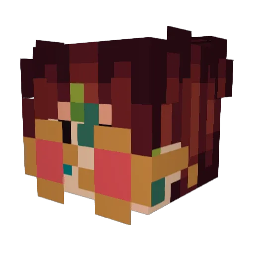 T3rm1n0s Minecraft avatar head, 3D render