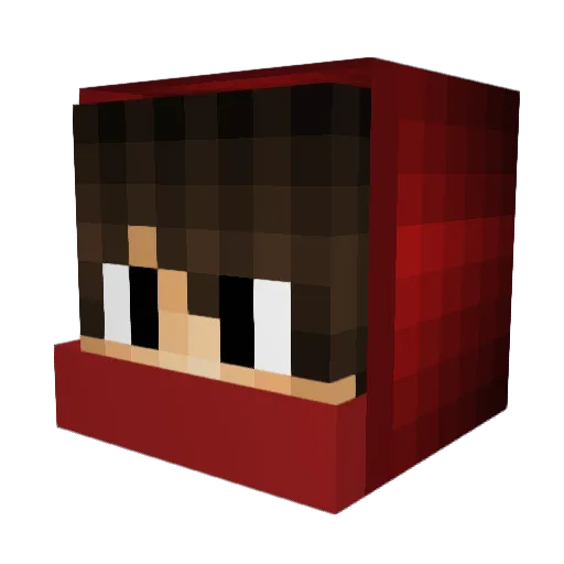 T3rm7 Minecraft avatar head, 3D render