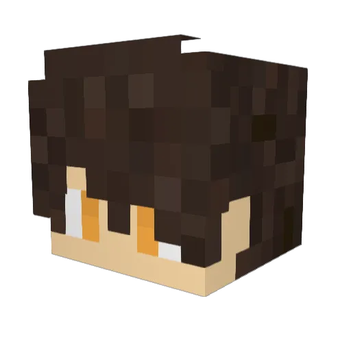 T3unje Minecraft avatar head, 3D render