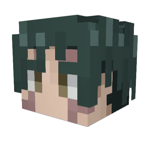 T3xPlayz Minecraft avatar head, 3D render