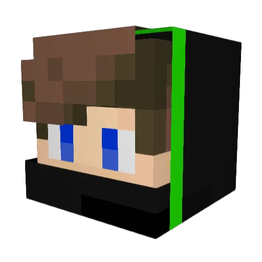 T43DiamondGamer Minecraft avatar head, 3D render