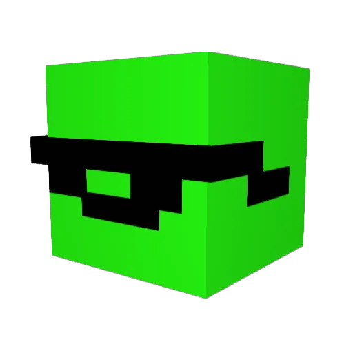 T457 Minecraft avatar head, 3D render