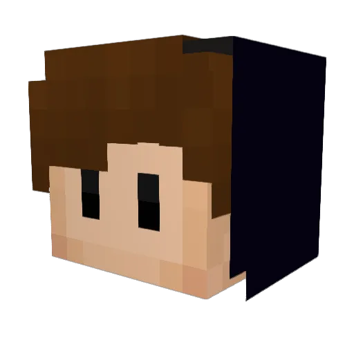 T4KARR Minecraft avatar head, 3D render