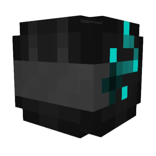 T4KI Minecraft avatar head, 3D render