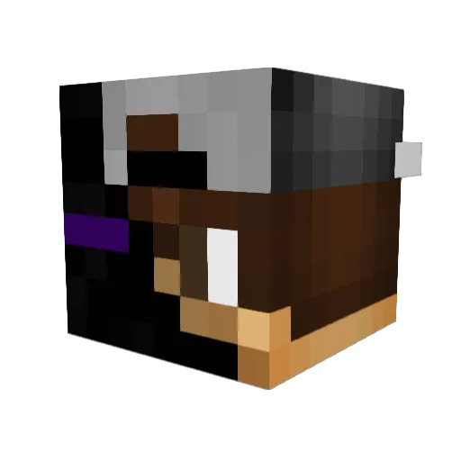 T4Kxit Minecraft avatar head, 3D render