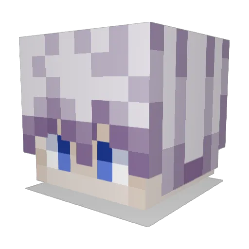 T4NGG Minecraft avatar head, 3D render