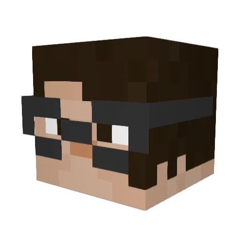 T4Tougas Minecraft avatar head, 3D render