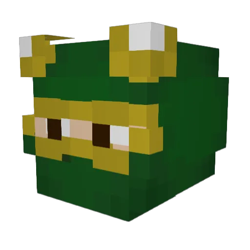 T4Y07 Minecraft avatar head, 3D render