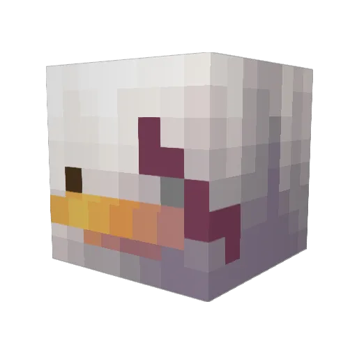T4YLAR_D Minecraft avatar head, 3D render