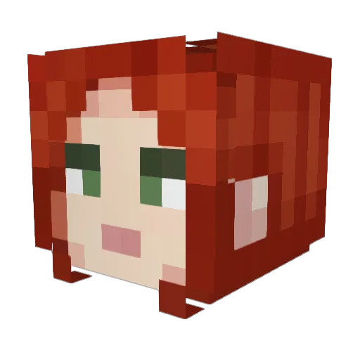 T4YV0 Minecraft avatar head, 3D render