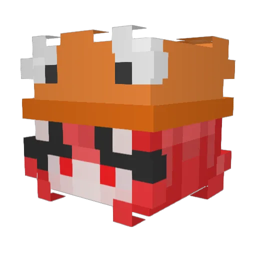 T4io Minecraft avatar head, 3D render