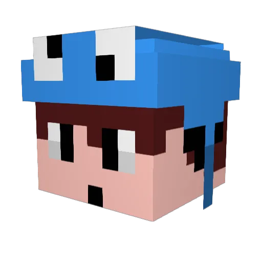 T4ncks Minecraft avatar head, 3D render