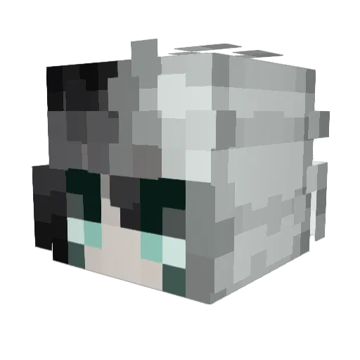 T5115 Minecraft avatar head, 3D render